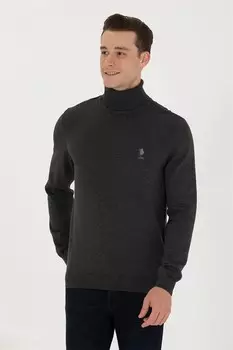 Поло на теле U S Polo Assn , серый