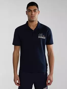 Поло Napapijri Poloshirt Colville, темно-синий