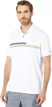 Поло Oakley Hexsplit Stripe Recycled Polo, белый