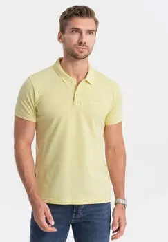 Поло Ombre, бледно-желтый