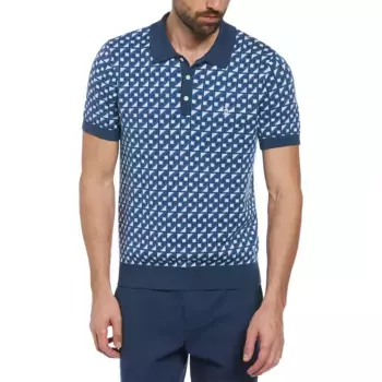 Поло Original Penguin Ao Jacquard, синий