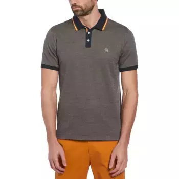 Поло Original Penguin Ao Jacquard Tipping, серый