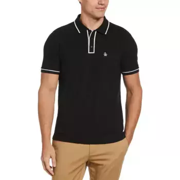 Поло Original Penguin Earl Organic Pique, черный