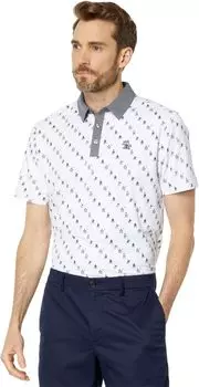 Поло Original Penguin Golf Swinging Pete Novelty Print Polo, цвет Bright White
