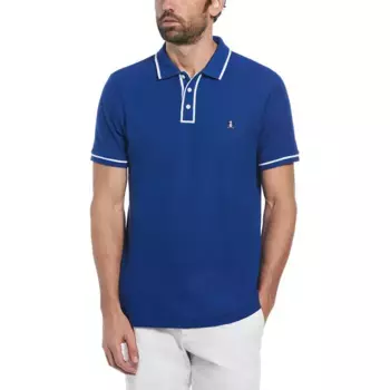 Поло Original Penguin Organic Cotton Bentley Mesh, синий