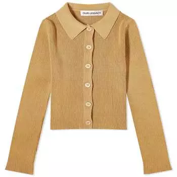 Поло Our Legacy Long Sleeve Mazzy Knit Polo, цвет Wett