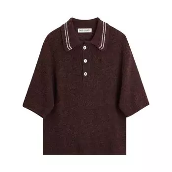 Поло Our Legacy Traditional Polo Shirt Brown, коричневый