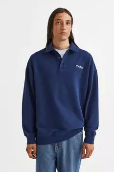 Поло оверсайз H&amp;M, темно-синий/йель