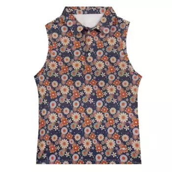 Поло Oxy Golf Flower Power, разноцветный