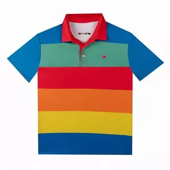 Поло Oxy Golf Rainbow, разноцветный