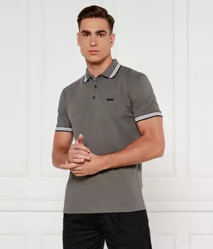 Поло Пэдди Regular Fit Boss Green, серый