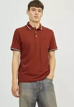 Поло PAULOS Jack & Jones, цвет Red Ochre
