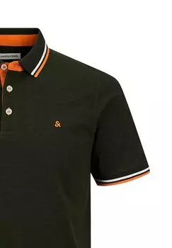 Поло PAULOS Jack & Jones, оливково-зеленый