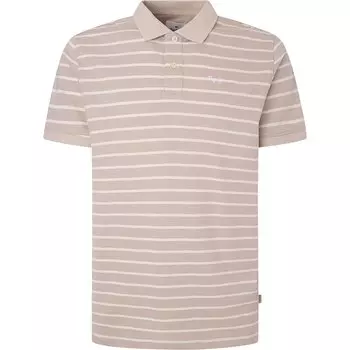 Поло Pepe Jeans Pepe Stripes, бежевый