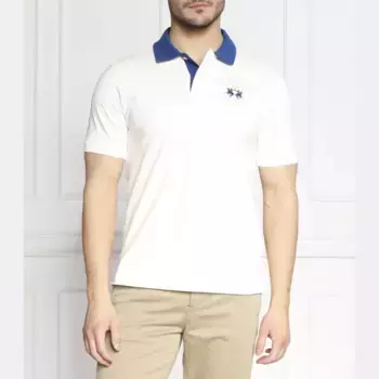 Поло пике La Martina, белый