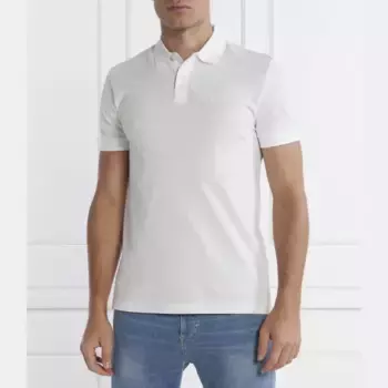 Polo Pio 1 стандартной посадки Boss, белый