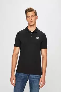 Поло PJM5Z.8NPF04 EA7 Emporio Armani, черный
