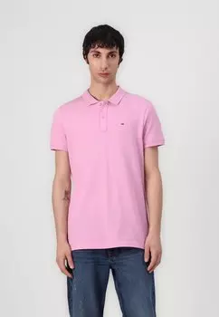 Поло PLACKET Tommy Jeans, фуксия