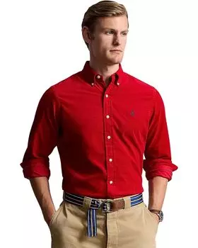 Поло Polo Ralph Lauren Classic Fit Corduroy Shirt, цвет Martin Red