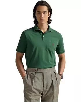 Поло Polo Ralph Lauren Classic Fit Jersey Pocket Polo Shirt, цвет Washed Forest
