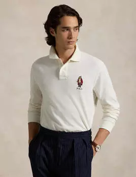 Поло POLO RALPH LAUREN Classic fit, кремовый