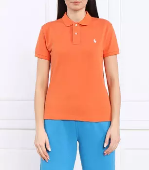Поло POLO RALPH LAUREN Classic fit, оранжевый