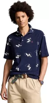 Поло Polo Ralph Lauren Classic Fit P-Wing Terry Polo Shirt, цвет Cruise Navy P-Wing Toss
