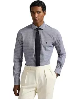Поло Polo Ralph Lauren Classic Fit Plaid Stretch Poplin Shirt, цвет Navy/White