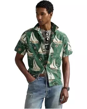Поло Polo Ralph Lauren Classic Fit Sailboat Oxford Camp Shirt, цвет Helms Anchors