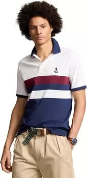 Поло Polo Ralph Lauren Classic Fit Soft Cotton Polo Shirt, цвет White Multi