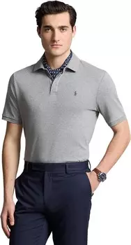 Поло Polo Ralph Lauren Classic Fit Soft Cotton Polo Shirt, цвет Steel Heather