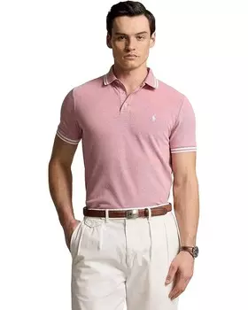 Поло Polo Ralph Lauren Classic Fit Stretch Mesh Polo Shirt, цвет Adirondack Berry/White