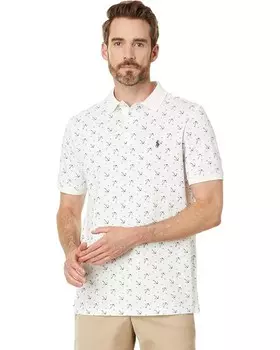 Поло Polo Ralph Lauren Classic Fit Stretch Mesh Polo Shirt, цвет White Ocean Anchors