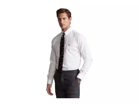 Поло Polo Ralph Lauren Classic Fit Stretch Oxford Shirt, белый
