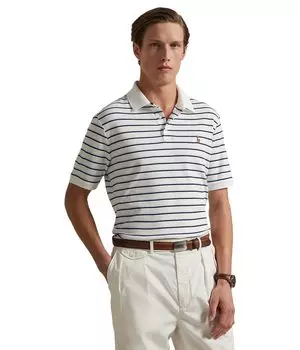 Поло Polo Ralph Lauren Classic Fit Striped Soft Cotton Polo, цвет White Multi