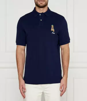 Поло POLO RALPH LAUREN Classic fit, темно-синий