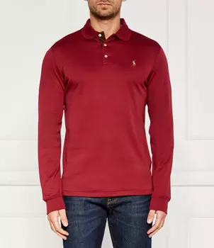 Поло POLO RALPH LAUREN Custom slim fit, бордо
