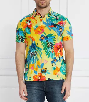 Поло POLO RALPH LAUREN Custom slim fit, разноцветный