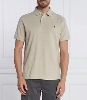 Поло POLO RALPH LAUREN Custom slim fit, песочный