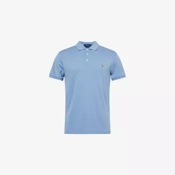 Поло Polo Ralph Lauren из хлопка с вышивкой, синий