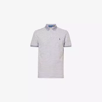 Поло Polo Ralph Lauren из хлопкового джерси с коротким рукавом и сетчатой полоской, мультиколор