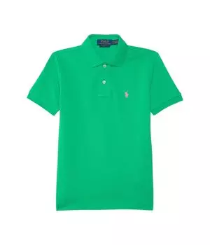 Поло Polo Ralph Lauren Kids Classic Fit Cotton Mesh Polo Shirt, цвет Plato Green