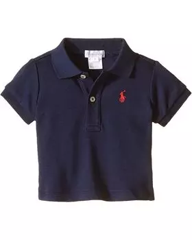 Поло Polo Ralph Lauren Kids Cotton Interlock Polo Shirt, цвет Refined Navy
