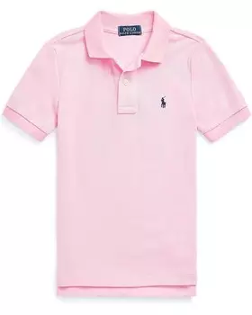 Поло Polo Ralph Lauren Kids Cotton Mesh Polo Shirt, цвет Carmel Pink