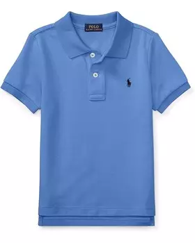 Поло Polo Ralph Lauren Kids Cotton Mesh Polo Shirt, цвет Scottsdale Blue