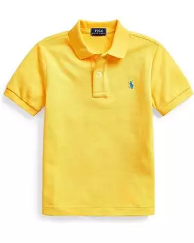 Поло Polo Ralph Lauren Kids Cotton Mesh Polo Shirt, цвет Yellowfin
