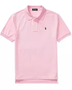 Поло Polo Ralph Lauren Kids Cotton Mesh Polo Shirt, цвет Carmel Pink