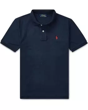 Поло Polo Ralph Lauren Kids Cotton Mesh Polo Shirt, цвет Refined Navy
