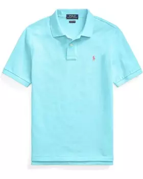 Поло Polo Ralph Lauren Kids Cotton Mesh Polo Shirt, цвет Turquoise Nova