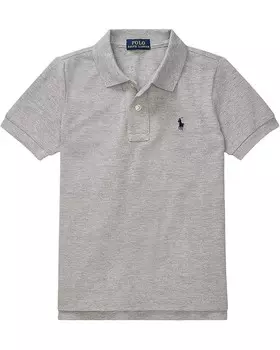 Поло Polo Ralph Lauren Kids Cotton Mesh Polo Shirt, цвет New Grey Heather